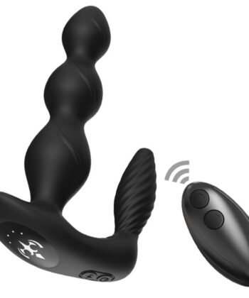 ARMONY - VIBRADOR E ESTIMULADOR MANFUN PLUG ANAL CONTROLE REMOTO PRETO