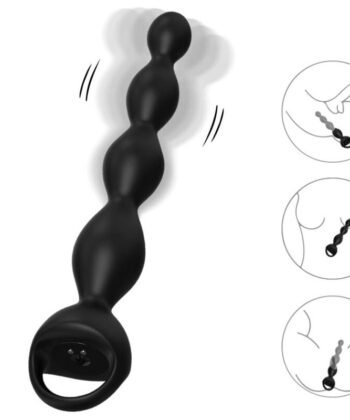 ARMONY - PLUG ANAL DE DEDO VIBRADOR PRETO