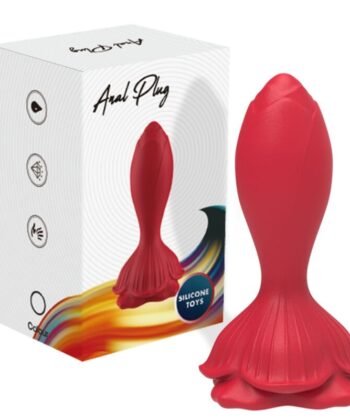 Visão alternativa de ARMONY - VIBRADOR ROSA E PLUG ANAL PEQUENO CONTROLE REMOTO VERMELHO