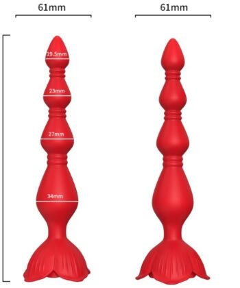 ARMONY - PAGODE VIBRADOR ROSA E PLUG ANAL VERMELHO