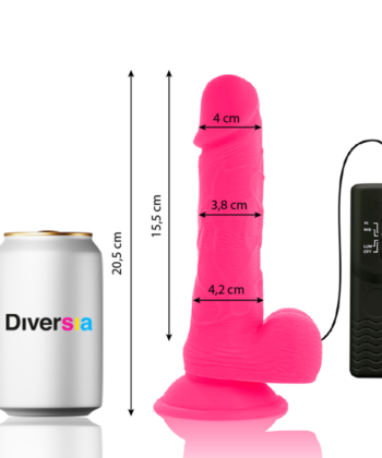 Visão alternativa de DIVERSIA - VIBRAO FLEXÍVEL DIVERSIA ROSA 20.5 CM -O- 4.2 CM