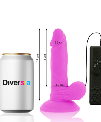 DIVERSIA - FLEXÍVEL VIBRATÓRIO ROXO 17 CM -O- 3.3 CM