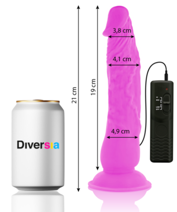 Visão alternativa de DIVERSIA - FLEXÍVEL VIBRAO VIBRANTE ROXO 21 CM -O- 4.9 CM