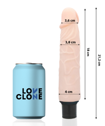 Alternative view of LOVECLONE - FINN VIBRADOR REALÍSTICO SELF LUBRICATION 21.2 CM -O- 3.8 CM