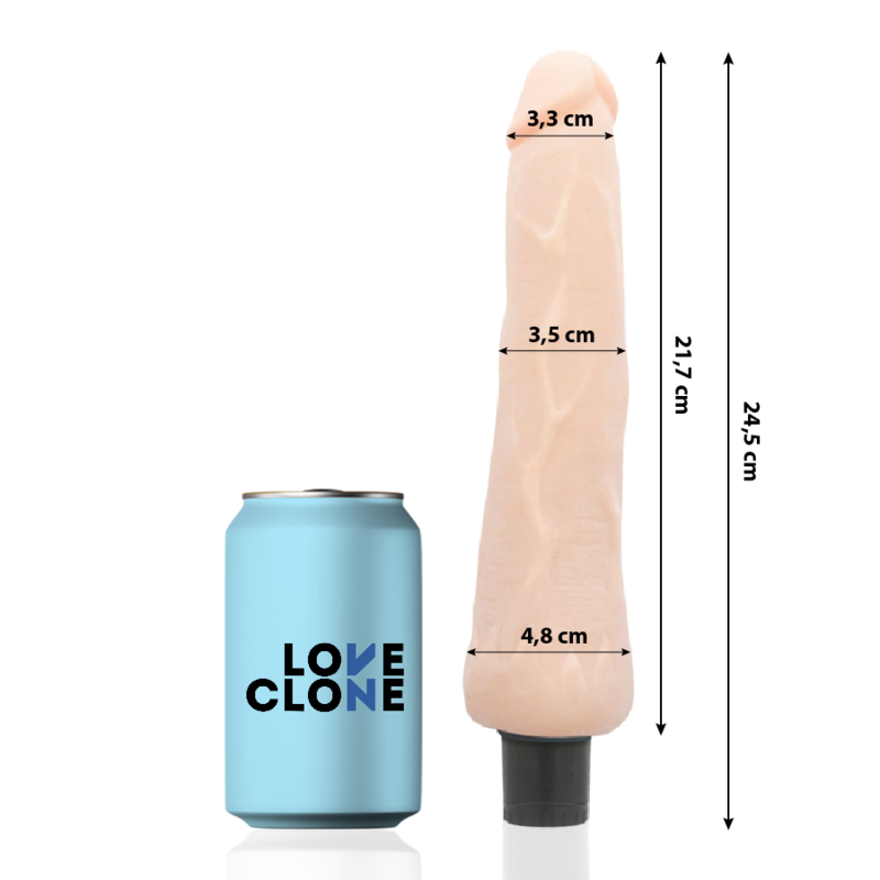 LOVECLONE - RAGNAR VIBRADOR REALÍSTICO SELF LUBRICATION 24.5 CM -O- 3.5 CM - Image 2