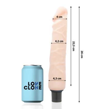 Visão alternativa de LOVECLONE - JANSEN VIBRADOR REALÍSTICO SELF LUBRICATION 26 CM -O- 4.2 CM