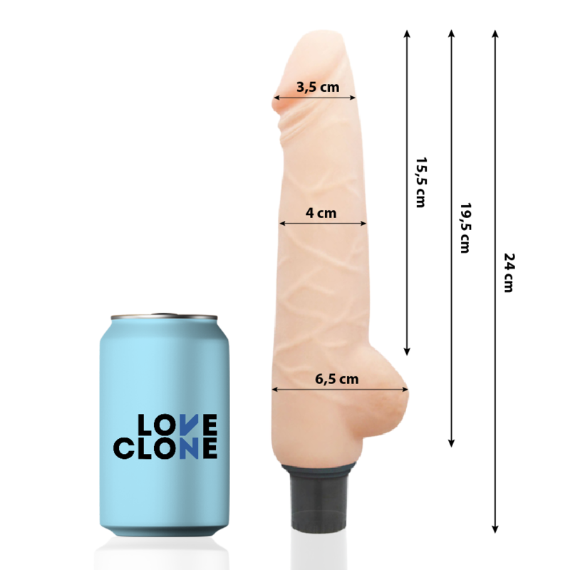 LOVECLONE - HARALD VIBRADOR REALÍSTICO SELF LUBRICATION 24 CM -O- 4 CM - Image 3