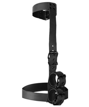 FETISH SUBMISSIVE BONDAGE - CONJUNTO DE RESTRAINT CORPORAL DE COLAR E PULSO - Image 3