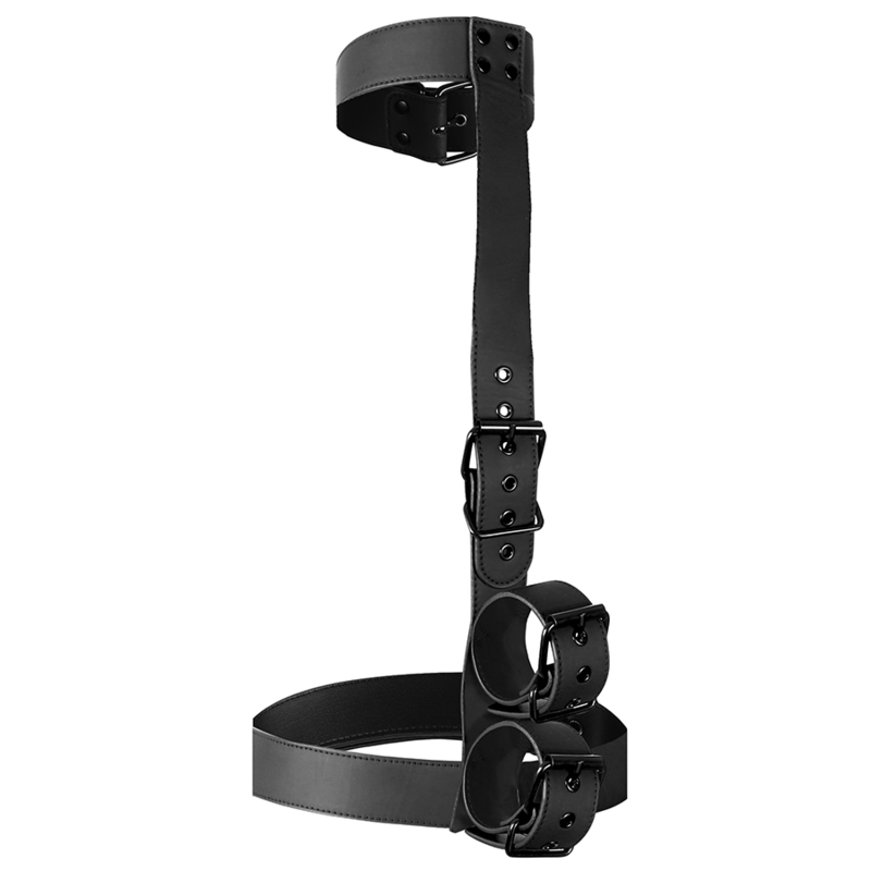 FETISH SUBMISSIVE BONDAGE - CONJUNTO DE RESTRAINT CORPORAL DE COLAR E PULSO - Image 3