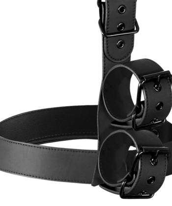FETISH SUBMISSIVE BONDAGE - CONJUNTO DE RESTRAINT CORPORAL DE COLAR E PULSO - Image 5