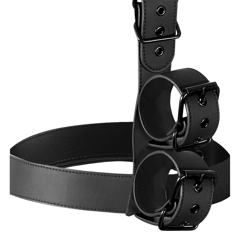 FETISH SUBMISSIVE BONDAGE - CONJUNTO DE RESTRAINT CORPORAL DE COLAR E PULSO - Image 5