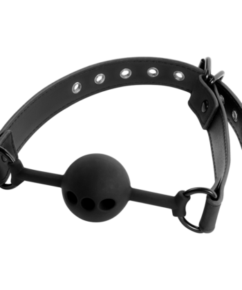 FETISH SUBMISSIVE BONDAGE - MORDAÇA DE BOLA DE SILICONE RESPIRÁVEL