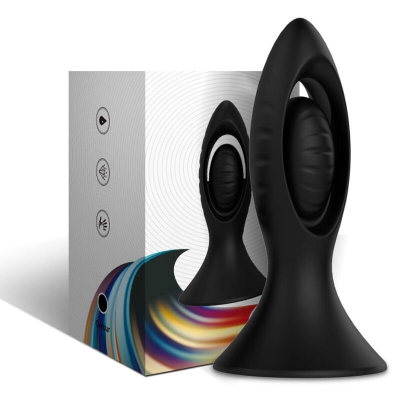 ARMONY - VIBRADOR E PLUG ANAL SILICONE PRETO - Image 2