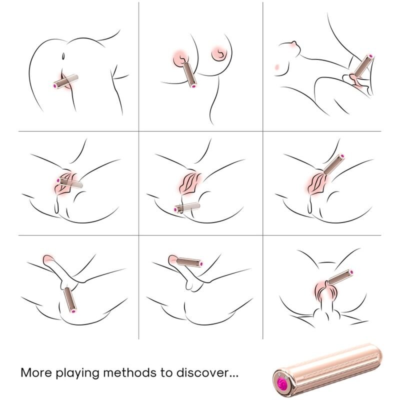 ARMONY - WARHEAD VIBRADOR BALA CONTROLE REMOTO DOURADO 2 CM X 8.8 CM - Imagem 3