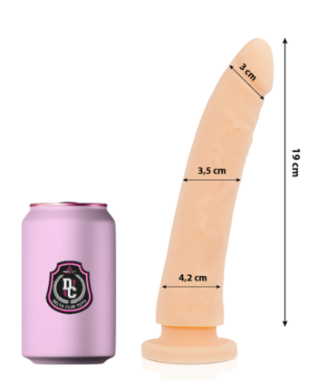 DELTA CLUB - TOYS DILDO MÉDICO NATURAL SILICONE 20 CM -O- 4 CM