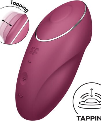 SATISFYER - TAP & CLIMAX 1 VIBRADOR LAY-ON ROJO