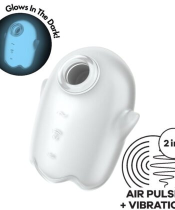 SATISFYER - GLOWING GHOST AIR PULSE & VIBRADOR AMARILLO