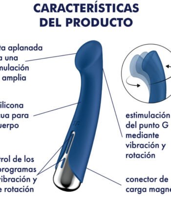 Visão alternativa de SATISFYER - SPINNING G-SPORT 1 VIBRADOR ROTADOR ROJO