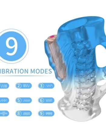 ARMONY - MASTURBADOR DEDO E VIBRADOR GRADIENTE AZUL