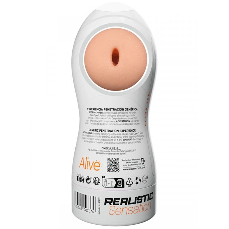 ALIVE - MAXI FLEX MASTURBADOR MASCULINO GENÉRICO TAMANHO L - Imagem 3