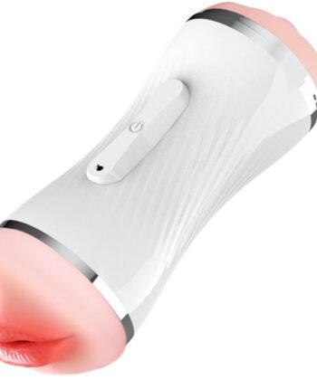 ARMONY - MASTURBADOR VIBRADOR DUPLO VAGINA E BOCA BRANCO - Imagem 3