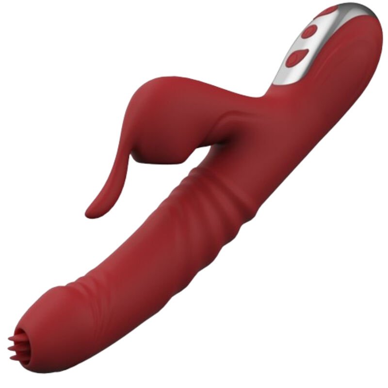 ARMONY - VIBRADOR E SUCÇÃO COM LÍNGUA ESTIMULANTE BURGUNDY - Imagem 4