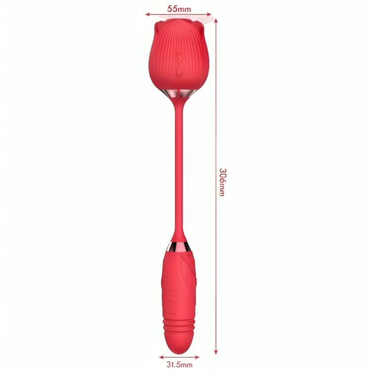 ARMONY - FLOR DELIGHT SUCCIONADORA E EMPURRA VERMELHA - Imagem 3