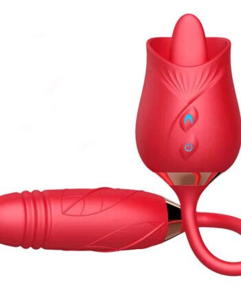 Visão alternativa de ARMONY - VIBRADOR DE FLOR DELIGHT E IMPULSO COM LÍNGUA VERMELHA