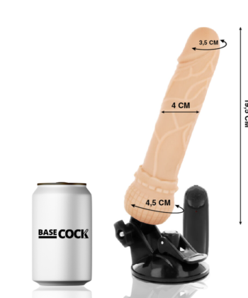 Alternative view of BASECOCK - VIBRADOR REALÍSTICO CONTROL REMOTO NATURAL 19.5 CM -O- 4 CM