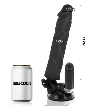 Visão alternativa de BASECOCK - VIBRADOR REALÍSTICO CONTROLE REMOTO NATURAL 21 CM