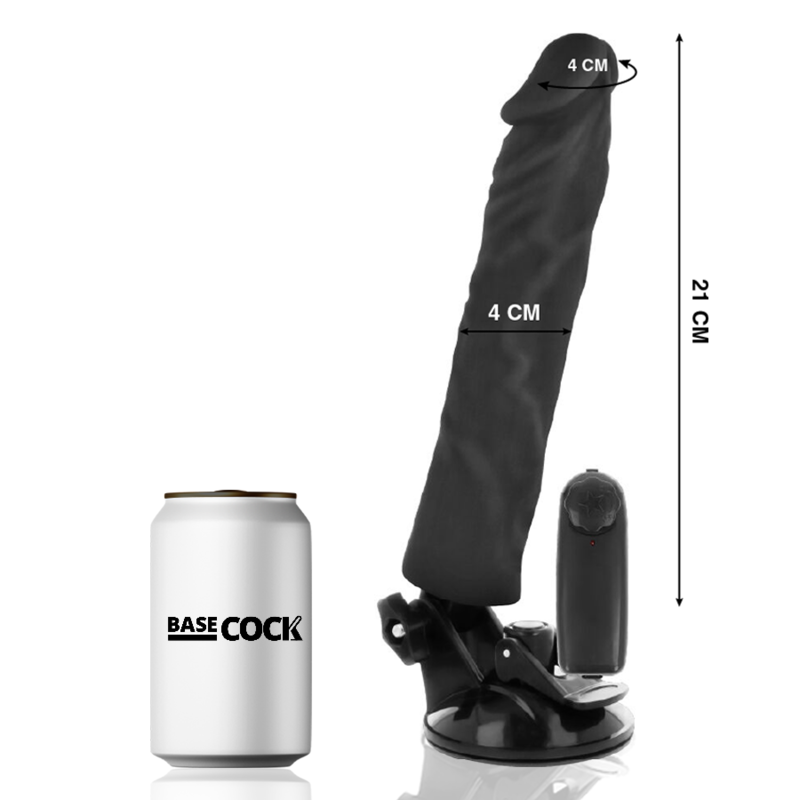 BASECOCK - VIBRADOR REALÍSTICO CONTROLE REMOTO NATURAL 21 CM - Image 2