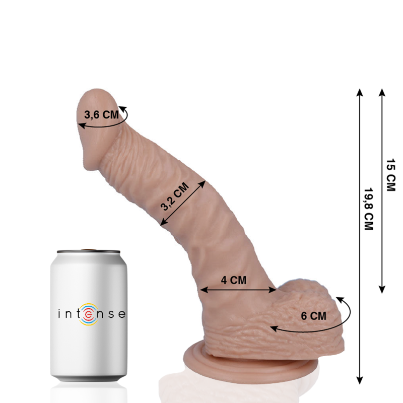 MR INTENSE - 18 REALISTIC PENIS 19.8 CM -O- 3.2 CM - Imagem 2