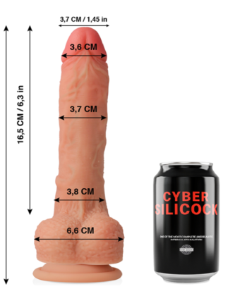 Alternative view of CYBER SILICOCK - SILICONE LÍQUIDO MACIO CONNOR ULTRA REALISTA 20.5 CM -O- 3.7 CM