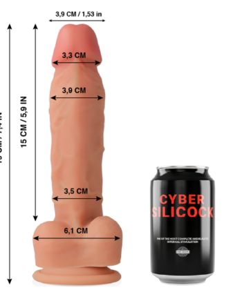 CYBER SILICOCK – Oliver ultrarrealista de silicone líquido suave 19 CM -O- 3.9 CM - Image 3