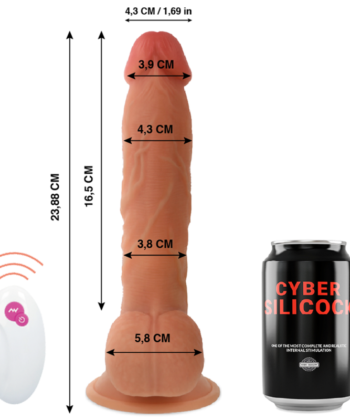 CYBER SILICOCK - COMANDO À DISTÂNCIA REALISTA MR JOHN 23.88 CM -O- 4.3 CM - Imagem 5