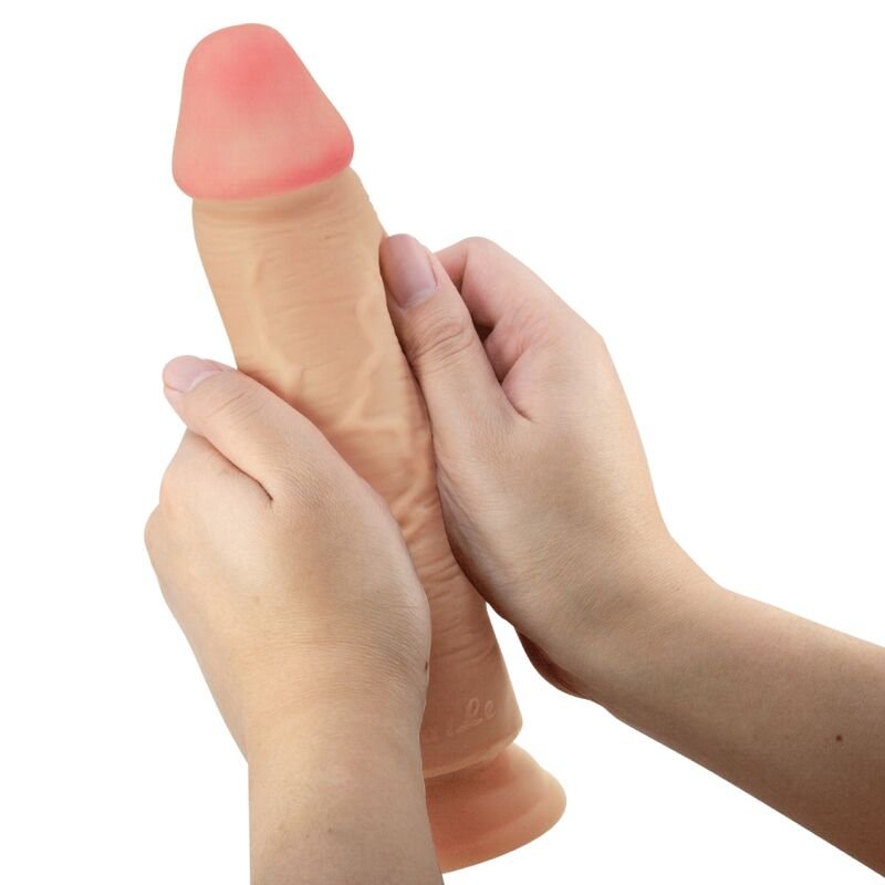 PRETTY LOVE - SÉRIE SLIDING SKIN DILDO REALÍSTICO COM VENTOSA DESLIZANTE PELE CARNE 23,4 CM - Imagem 3