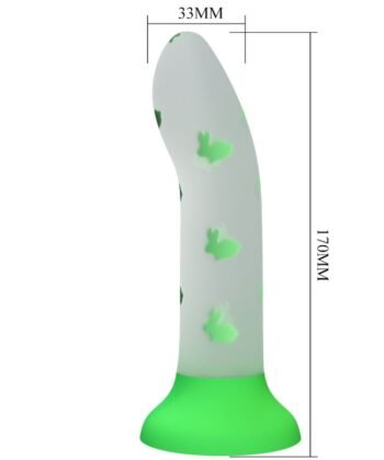 PRETTY LOVE - DILDO MÁGICO NIGHTFALL SEM VIBRAÇÃO VERDE LUMINOSO