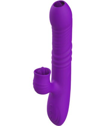 ARMONY - VIBRADOR DE COELHO TOTALMENTE G SPOT COM EFEITO DE CALOR VIOLETA DE LÍNGUA ESTIMULANTE