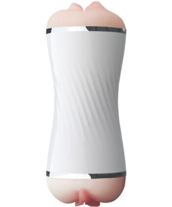 ARMONY - MASTURBADOR DUPLO VAGINA E BOCA BRANCA