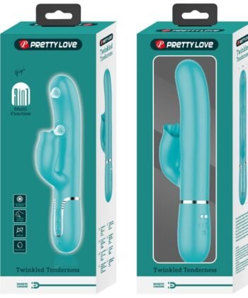BONITO AMOR - VIBRADOR DE COELHO COM LAMBIDA AQUA VERDE - Imagem 4