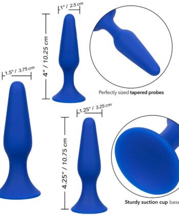Alternative view of CALEXOTICS - ADMIRAL KIT 3 PLUG ANAL AZUL