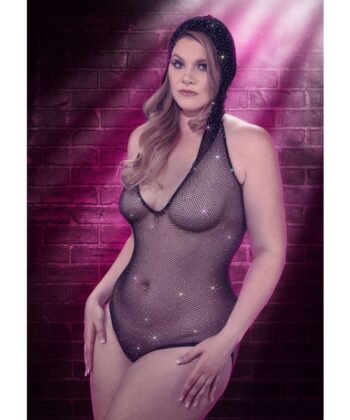 Alternative view of CALEXOTICS - RADIANCE BODYSUIT COM CAPUZ DEEP V PLUS SIZE