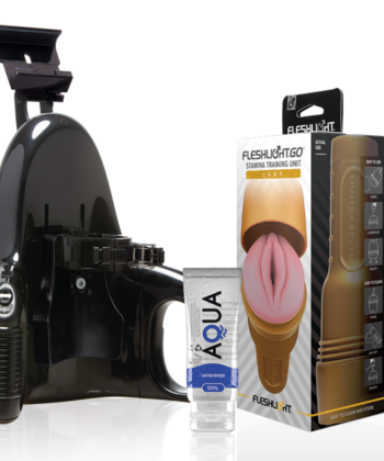 FLESHLIGHT - UNIDADE DE TREINAMENTO STAMINA GO SENHORA + LANÇAMENTO UNIVERSAL + LUBRIFICANTE AQUA QUALITY 50 ML