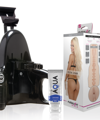FLESHLIGHT - ELSA JEAN VAGINA SABOROSA + LANÇAMENTO UNIVERSAL + LUBRIFICANTE AQUA QUALITY 50 ML