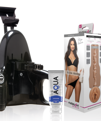FLESHLIGHT - ELIZA IBARRA VAGINA + LANÇAMENTO UNIVERSAL + LUBRIFICANTE AQUA QUALITY 50 ML