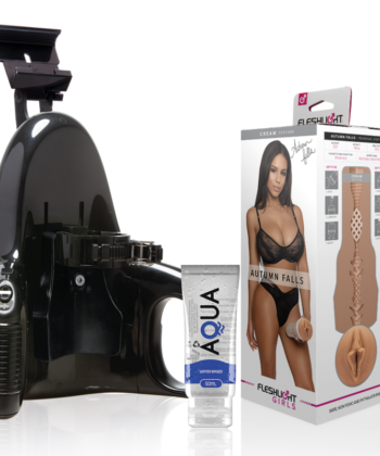 FLESHLIGHT - OUTONO FALLS CREME TEXTURA VAGINA + LANÇAMENTO UNIVERSAL + LUBRIFICANTE AQUA QUALITY 50 ML