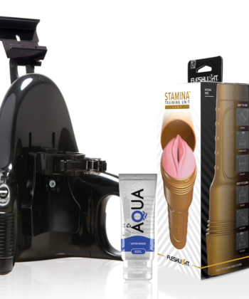 FLESHLIGHT - UNIDADE DE TREINAMENTO PINK LADY STAMINA + LANÇAMENTO UNIVERSAL + LUBRIFICANTE AQUA QUALITY 50 ML