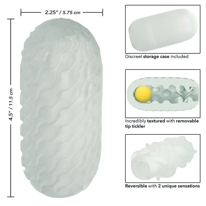 CALEXOTICS - BOUNDLESS REVERSÍVEL SQUISHY BALL STROKE CINZA - Imagem 3