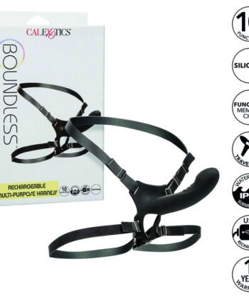 Visão alternativa de CALEXOTICS - BOUNDLESS ARNESS MULTI-PORPUSE RECARREGVEL