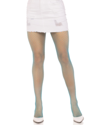 LEG AVENUE - MEIA-CALA LYCRA FISHNNET AZUL